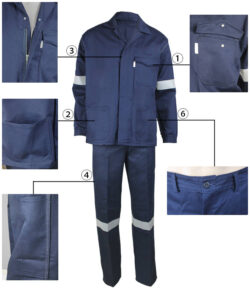 Blue Arc Proof Suits details