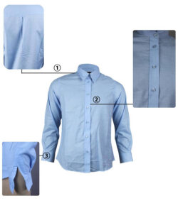 Легкая Антистатическая Рубашка Синего Цвета 3